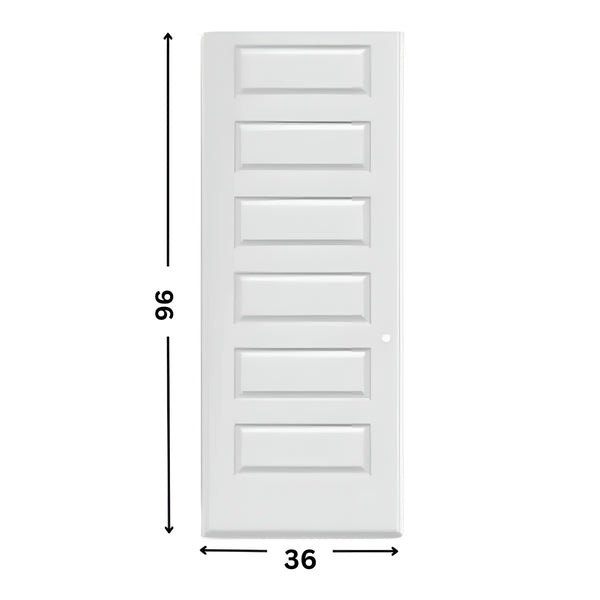 6-panel Hollow Moulded Door ( 96" height )