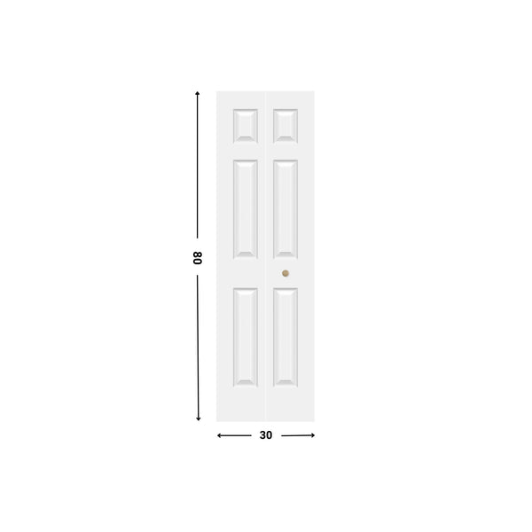 6-panel Bifold Door Hollow Core (80" height)
