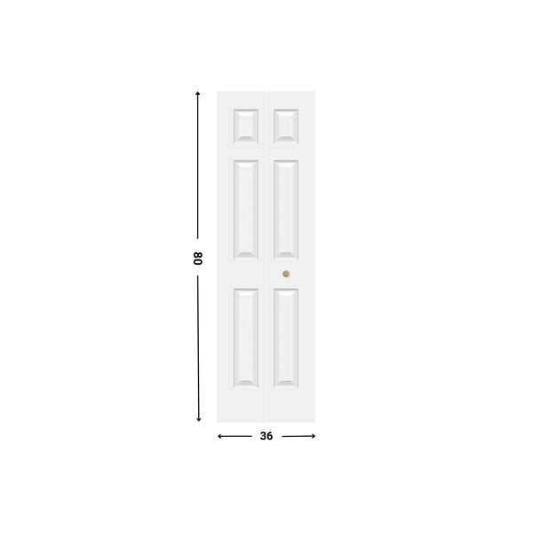 6-panel Bifold Door Hollow Core (80" height)