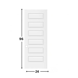 6-panel Slab Hollow Moulded Door  ( 96" height )