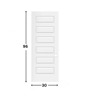 6-panel Slab Hollow Moulded Door  ( 96" height )