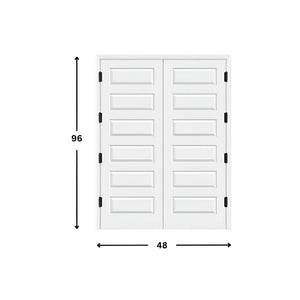 6-panel Hollow Core Moulded Double Door