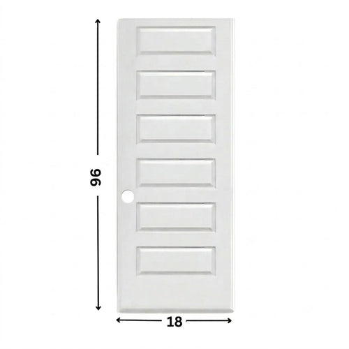 6-panel Hollow Moulded Door ( 96" height )