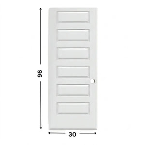 6-panel Hollow Moulded Door ( 96" height )