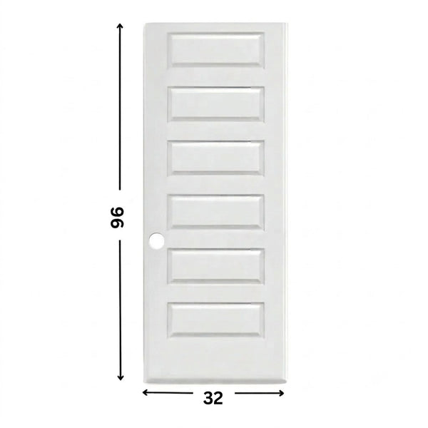 6-panel Hollow Moulded Door ( 96" height )