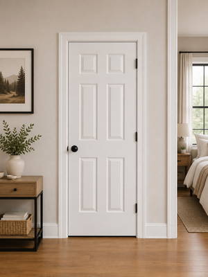 6-panel Slab Door Solid (80" height )