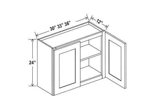 Sage Breeze 24" H Double Door Wall Cabinet