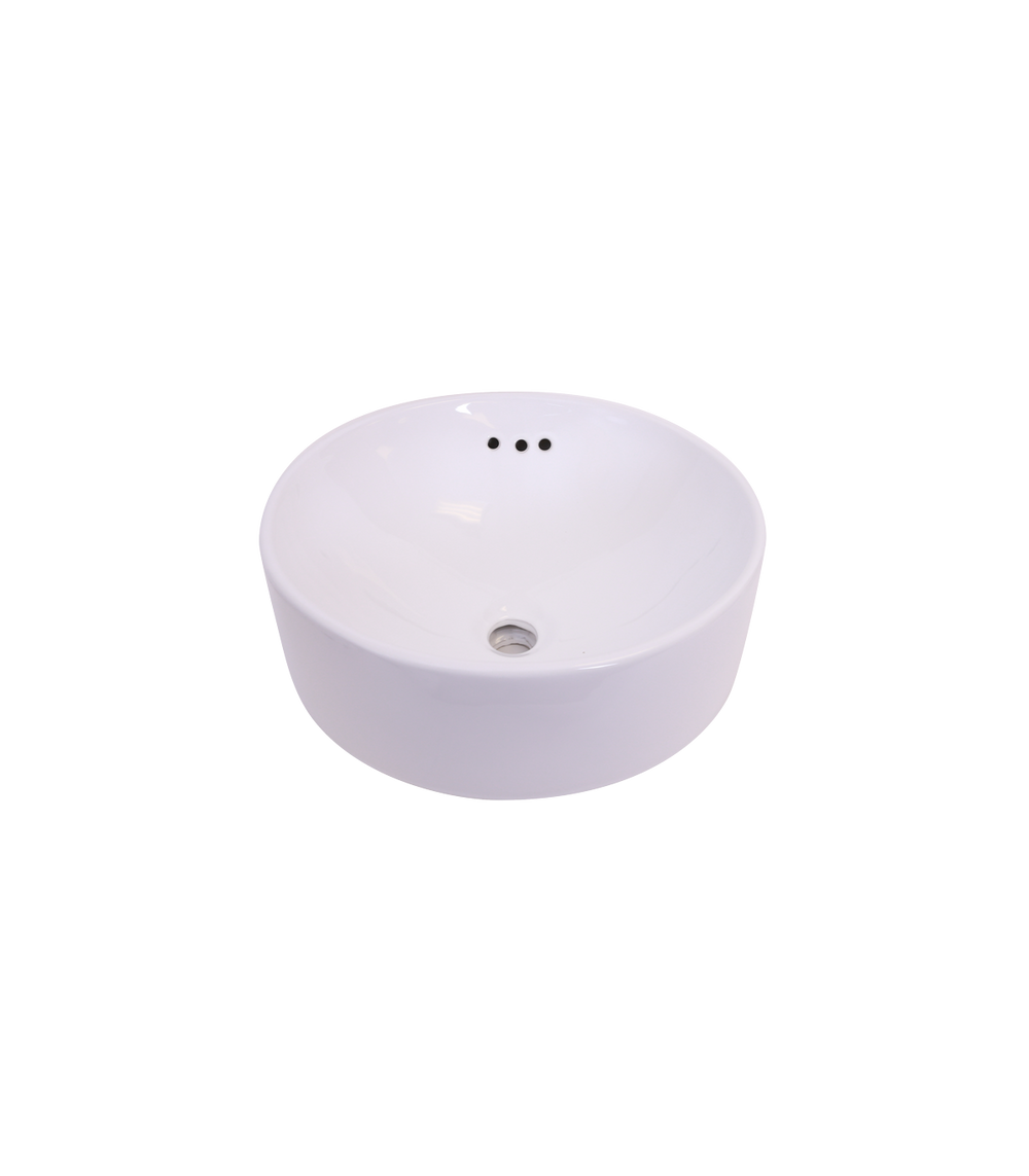 Above Counter Ceramic Sink White