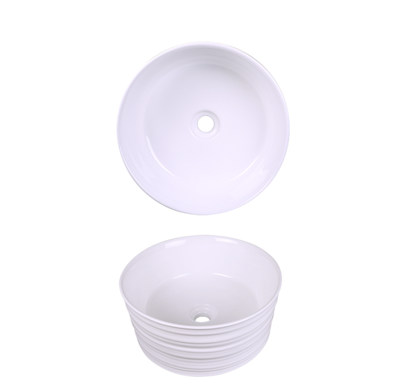 LS-C44 Vessel Ceramic Sink White
