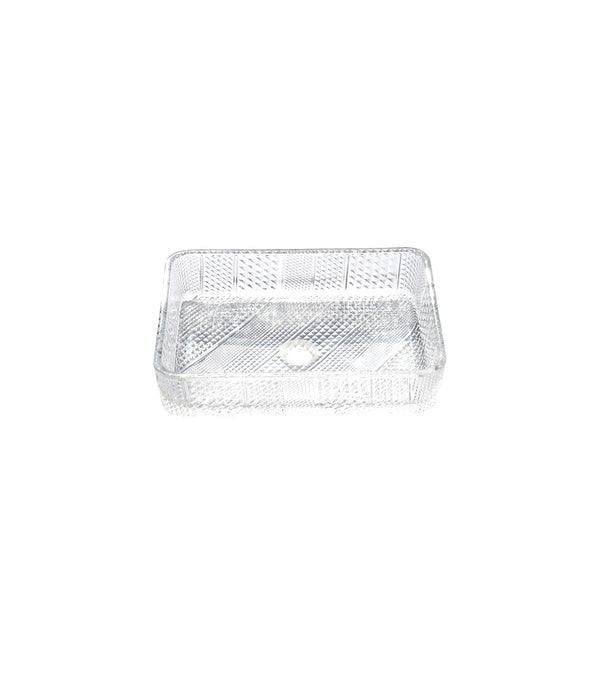 LS-GL5 Above Counter Crystal Glass Sink