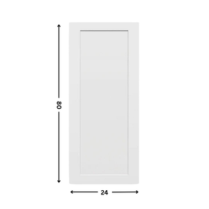 1-panel White primed  Hollow Core Molded  Door