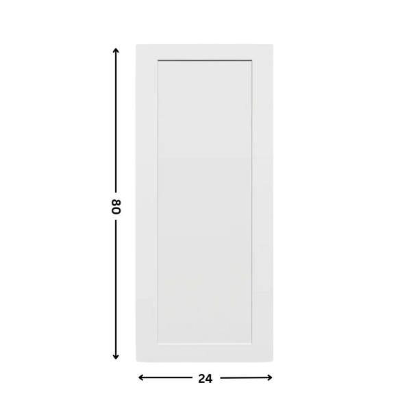 1-panel White primed  Hollow Core Molded  Door