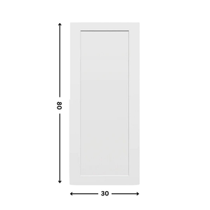 1-panel White primed  Hollow Core Molded  Door