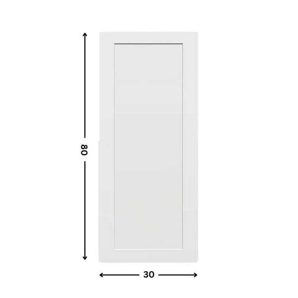1-panel White primed  Hollow Core Molded  Door
