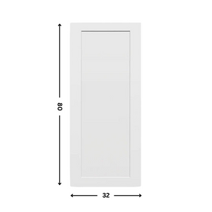 1-panel White primed  Hollow Core Molded  Door