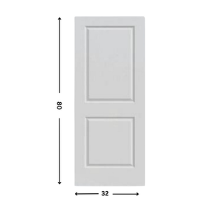 2- Panel Solid core  shaker door (80"  height)