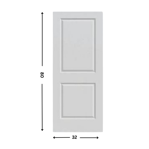 2- Panel Solid core  shaker door (80"  height)