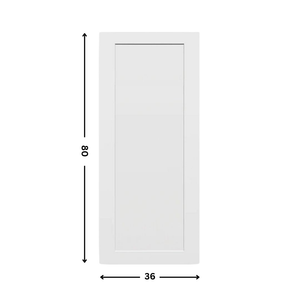 1-panel White primed  Hollow Core Molded  Door