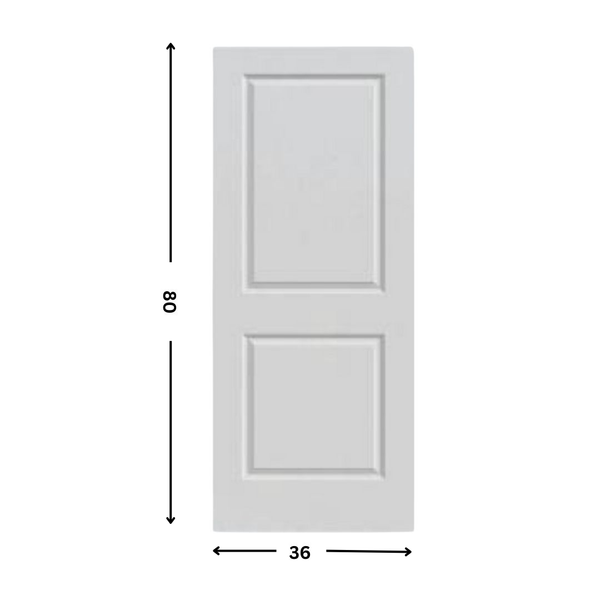 2- Panel Solid core  shaker door (80"  height)