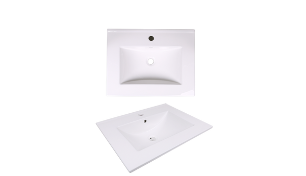LS-E60 Vanity Top Sink White