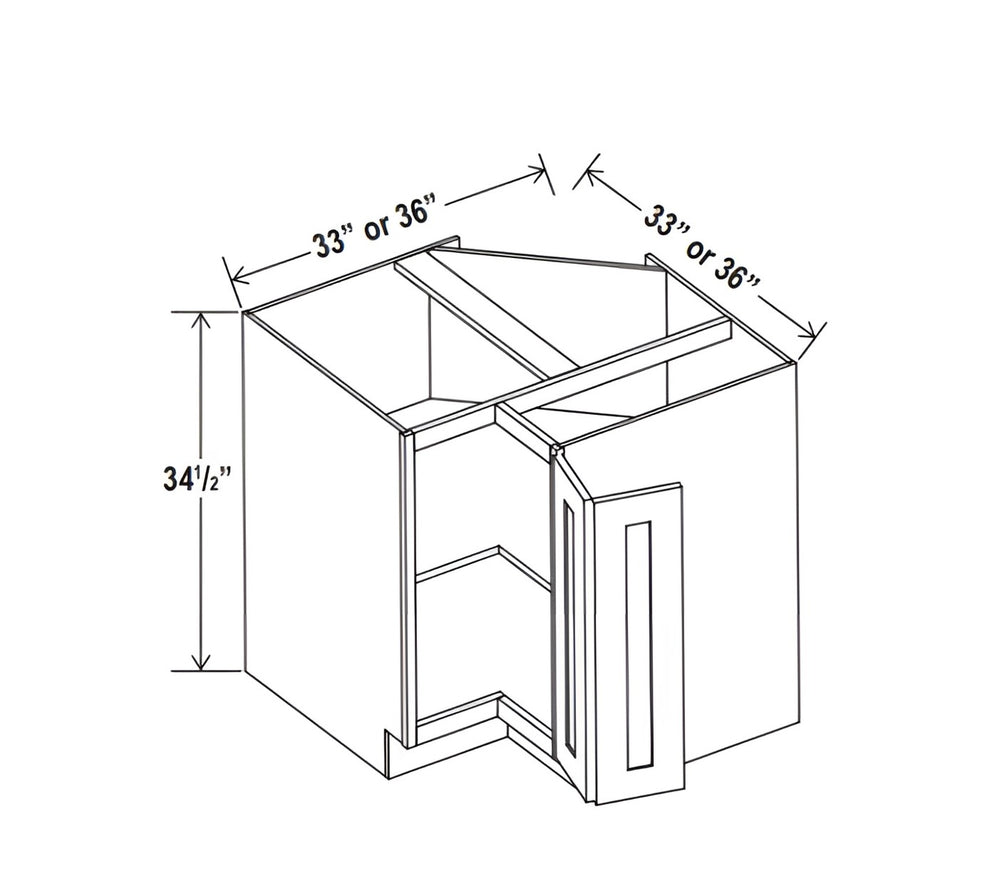 Aspen White Easy Reach Base Cabinet