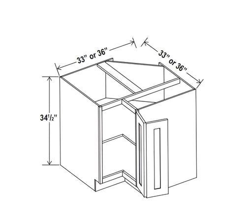 Iron Black Easy Reach Base Cabinet