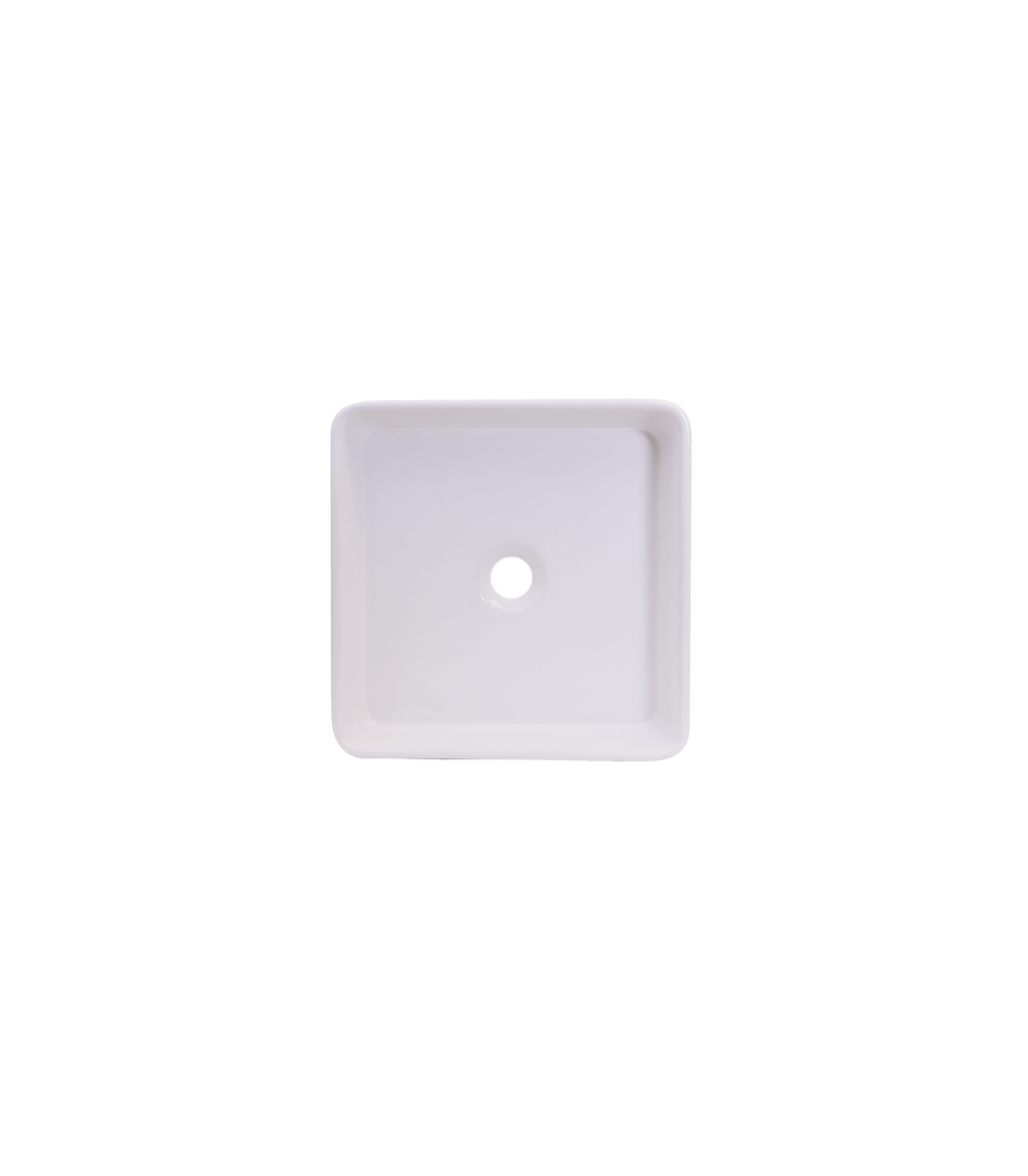 Above Counter Ceramic Sink White