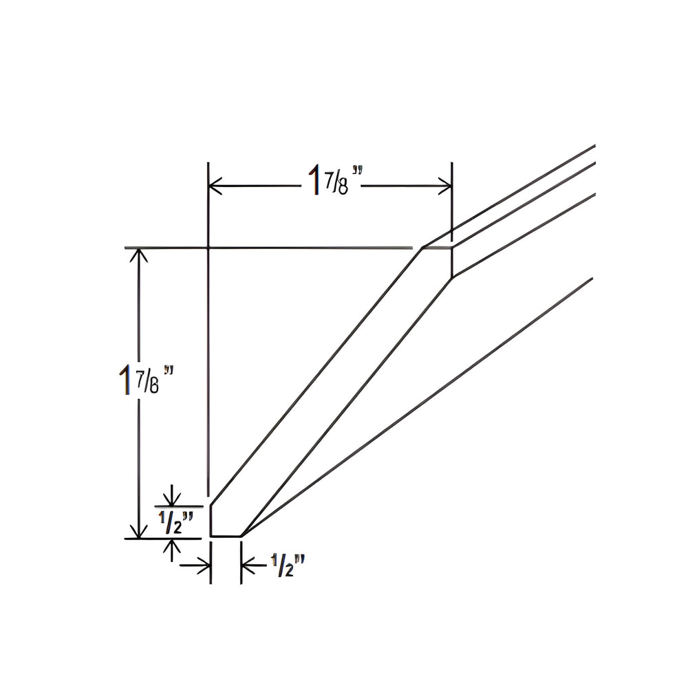 Charlestone White Angle Crown Moulding