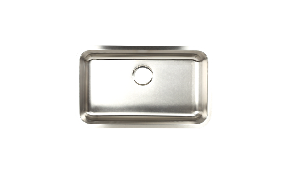 Single Bowl Stainless Steel Kitchen Sink  29.75” x 18” x 9.5