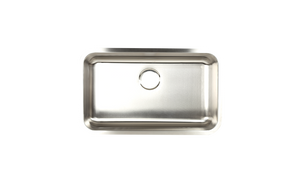 Single Bowl Stainless Steel Kitchen Sink  29.75” x 18” x 9.5