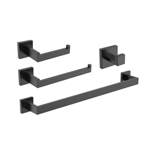 Bathroom Hardware Set - Matt Black