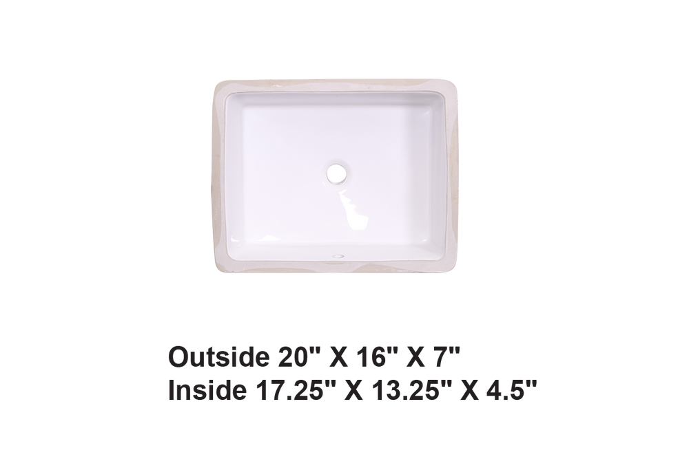 AD-C12-Undermount Rectangular Ceramic
