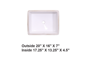 AD-C12-Undermount Rectangular Ceramic