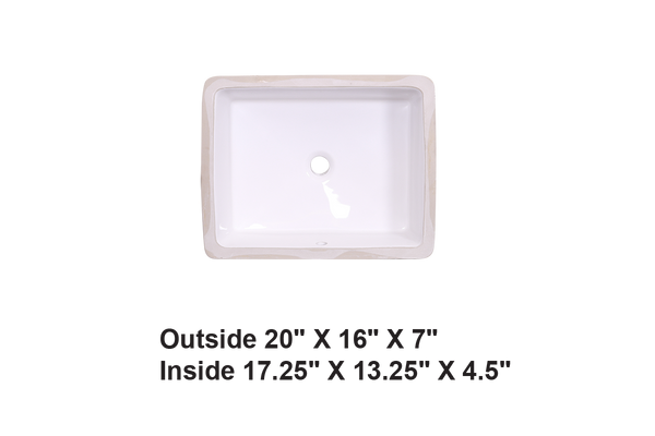 AD-C12-Undermount Rectangular Ceramic