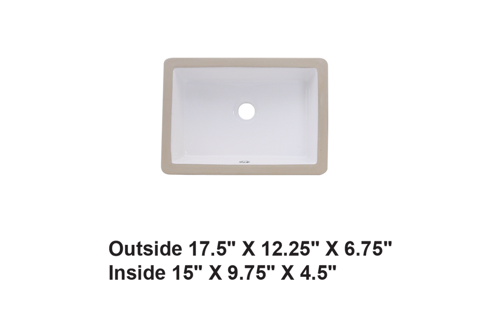 AD-C15-Undermount Rectangular Ceramic