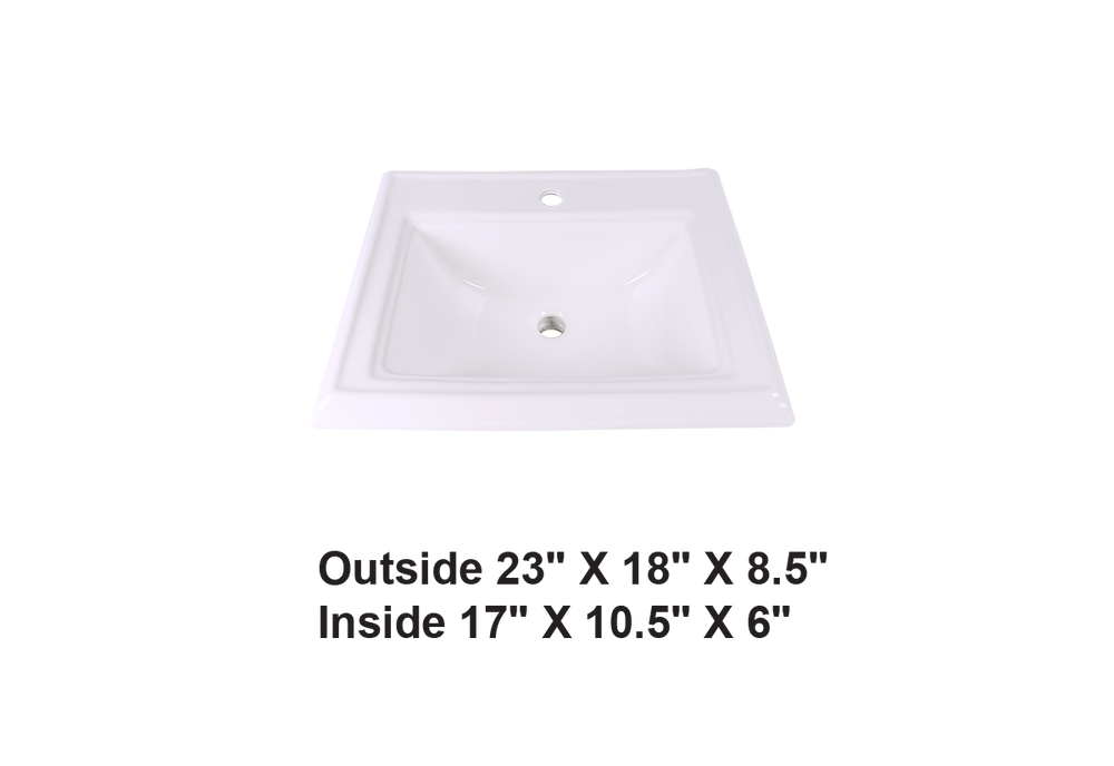AD-C18-4-Drop In Rectangular Ceramic