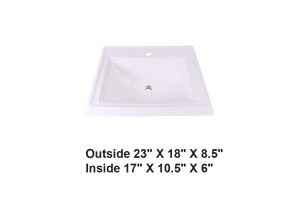 AD-C18-4-Drop In Rectangular Ceramic
