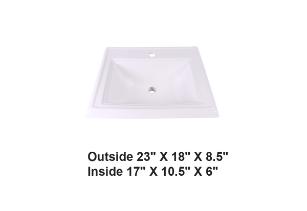 AD-C18-4-Drop In Rectangular Ceramic