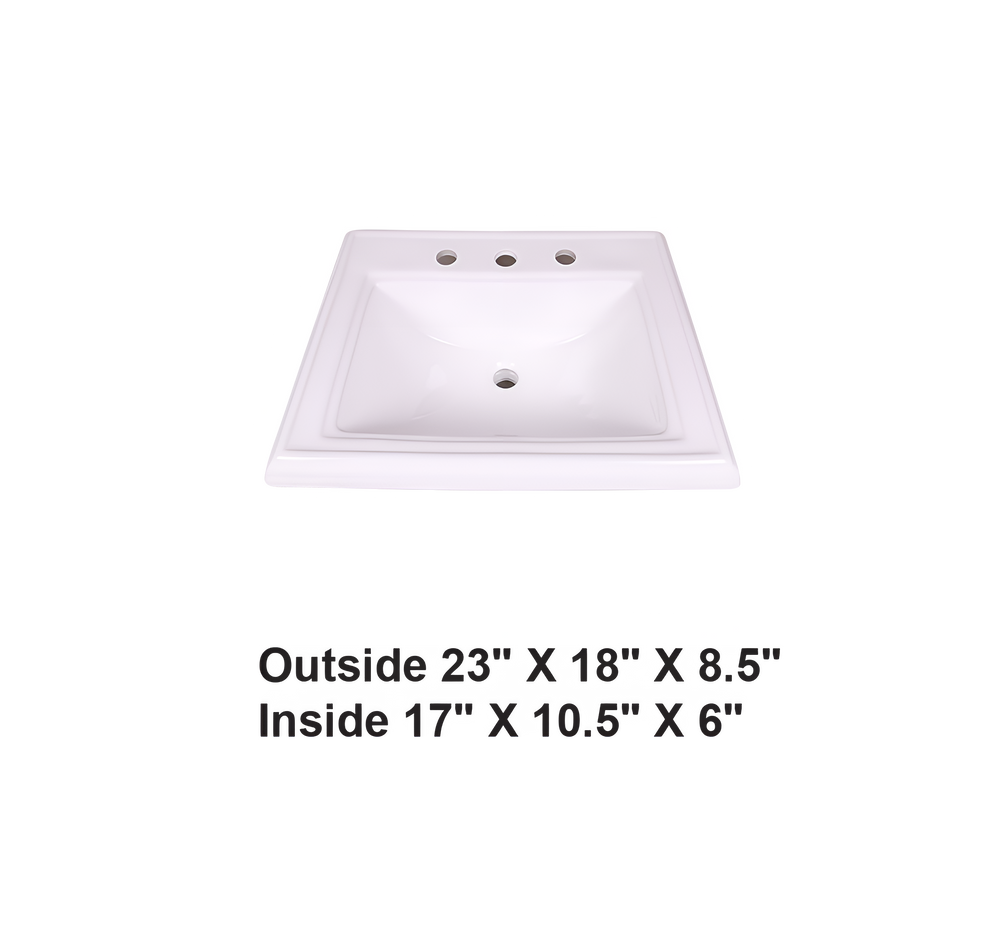 AD-C18-8-Drop In Rectangular Ceramic
