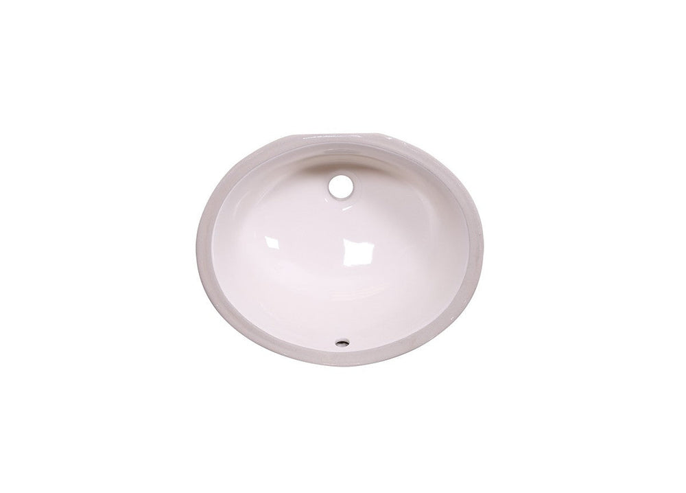 AD-C1815 Bisque-Undermount Oval Ceramic Sink