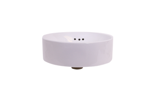 AD-C19 White-Vessel Round Ceramic