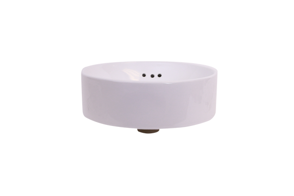 AD-C19 White-Vessel Round Ceramic