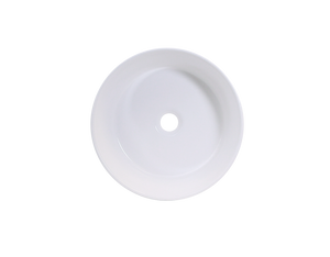 AD-C20 White-Vessel Round Ceramic Sink