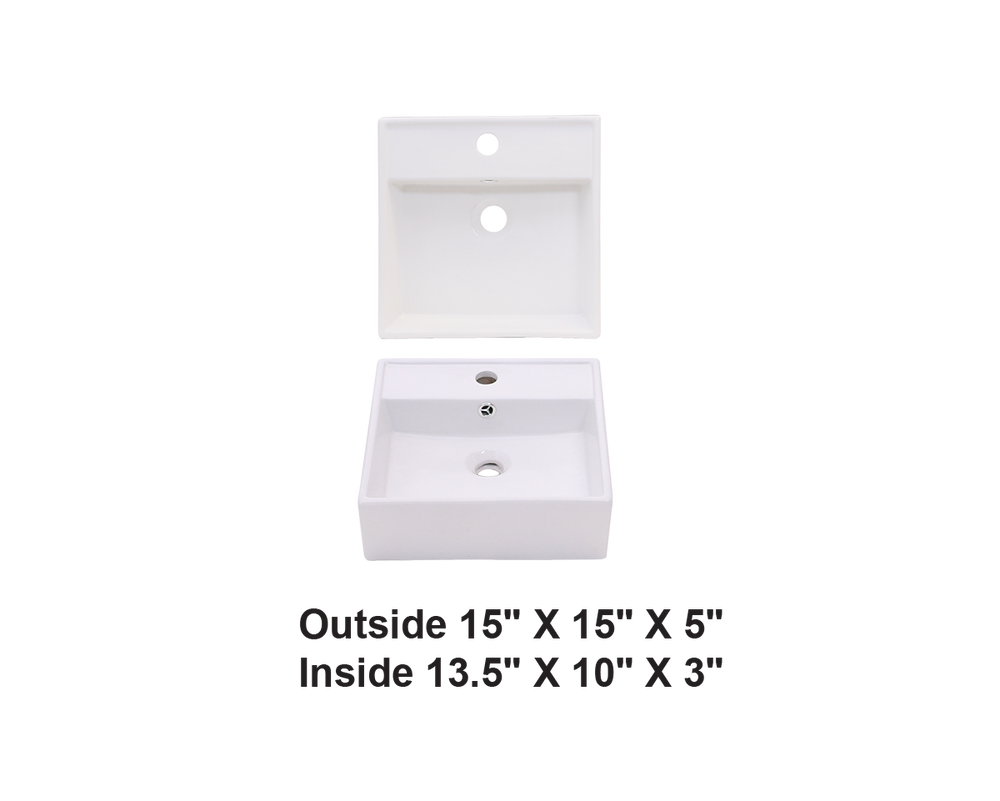 AD-C22-Wallmount Rectangular Ceramic