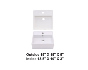 AD-C22-Wallmount Rectangular Ceramic