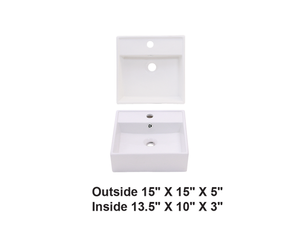 AD-C22-Wallmount Rectangular Ceramic