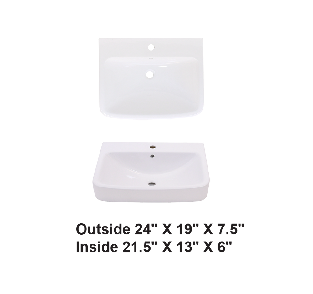 AD-C23-Wallmount Rectangular Ceramic