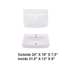 AD-C23-Wallmount Rectangular Ceramic