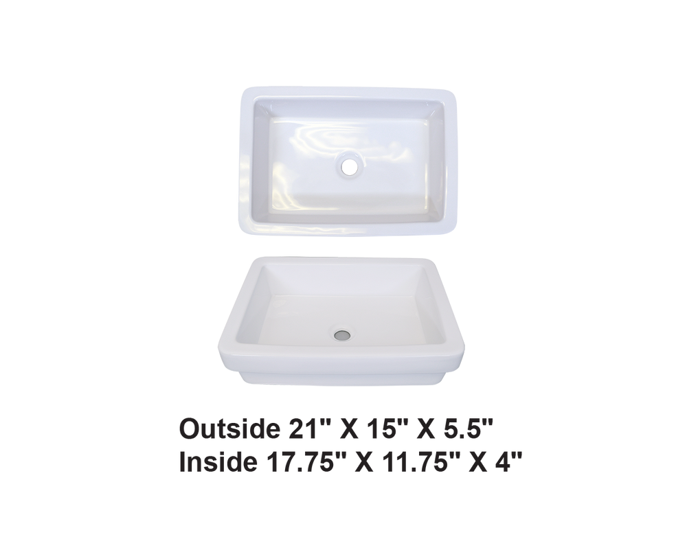 AD-C24-Vessel Rectangular Ceramic
