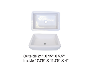 AD-C24-Vessel Rectangular Ceramic
